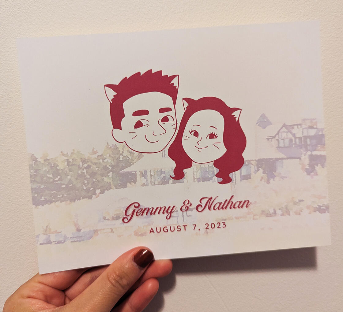Wedding live portraits